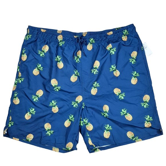 NWT Old Navy Pineapple Print Swim Shorts Size XL - Picture 1 of 9